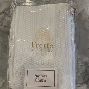 Frette Creta Standard Sham in White
